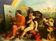 Dosso Dossi Jupiter, Mercury and Virtue oil on canvas